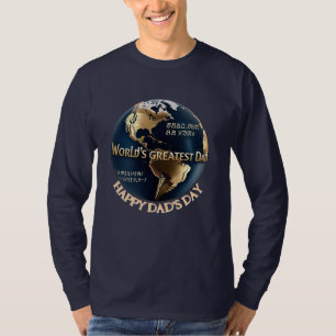 Världsmästare Pappa Anpassningsbar T-shirt För Pap