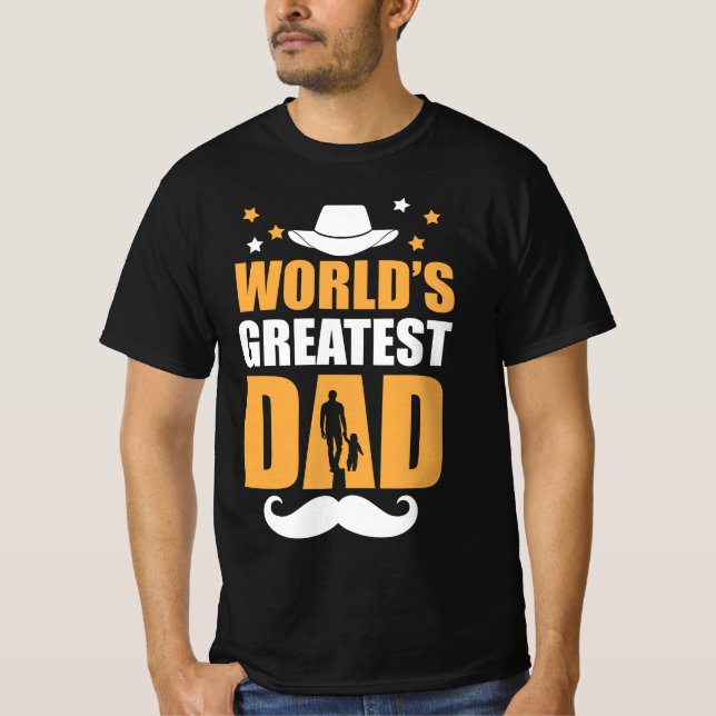 Världsmästare Pappa - Bästa av de bästa T Shirt (Framsida)