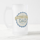 Världsmästare Pappa Beer Mugg<br><div class="desc">Anpassa mugg med namn och år när han blev pappa. Perfekt för Fars dag!</div>
