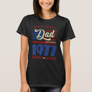 Världsmästare Pappa föddes 1977 45:e födelsedag T Shirt