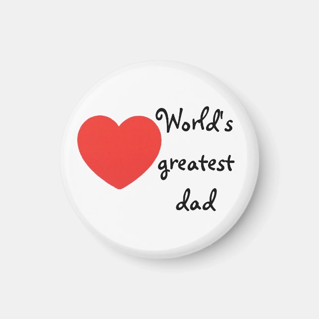 Världsmästare pappa magnet (Framsidan)