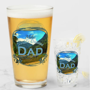 Världsmästare Pappa Mismaloya River 0344 Beer Glaskopp