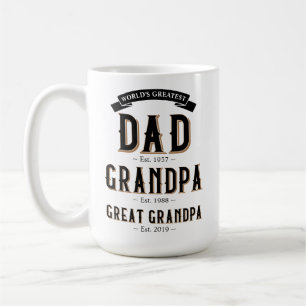 Världsmästare Pappa, morfar, Underbar morfar Kaffemugg