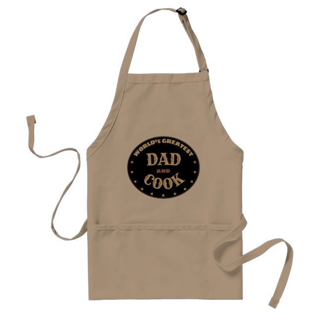 Världsmästare Pappa och Cook (anpassade) Apron Förkläde (Framsidan)