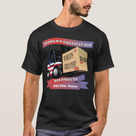 Världsmästare Pappa Personlig USA Forklift T Shirt
