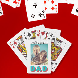 Världsmästare Pappa Photo Casinokort
