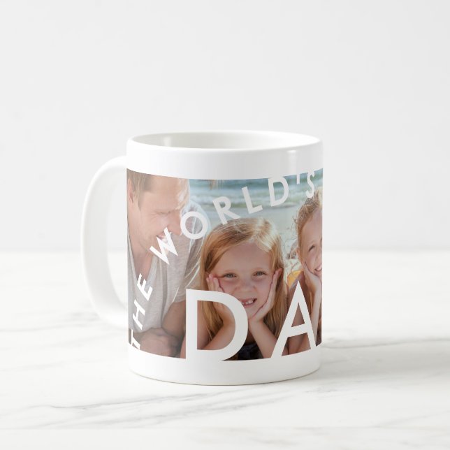 VÄRLDSMÄSTARE PAPPA PHOTO FARS DAG KAFFEMUGG (Framsida vänster)