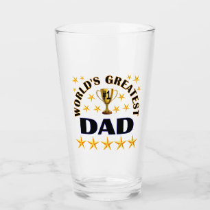 Världsmästare Pappa Trophy Stars Beer Pint Glaskopp