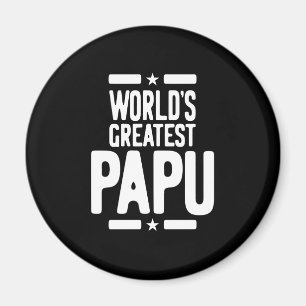 Världsmästare Papu Far Gift Magnet