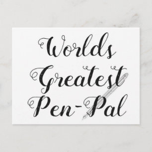 världsmästare Pen Pal-vykort Vykort