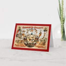 Världsmästare Performing Monkey 1892 Kort