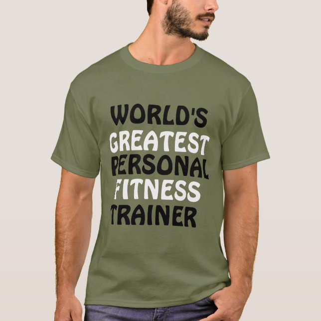 Världsmästare Personal Fitness Trainer T Shirt (Framsida)