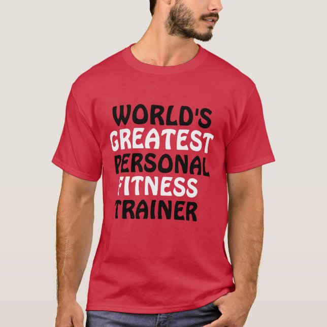 Världsmästare Personal Fitness Trainer T Shirt (Framsida)