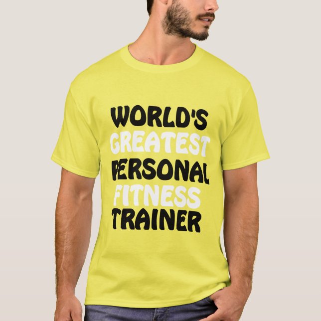 Världsmästare Personal Fitness Trainer T Shirt (Framsida)
