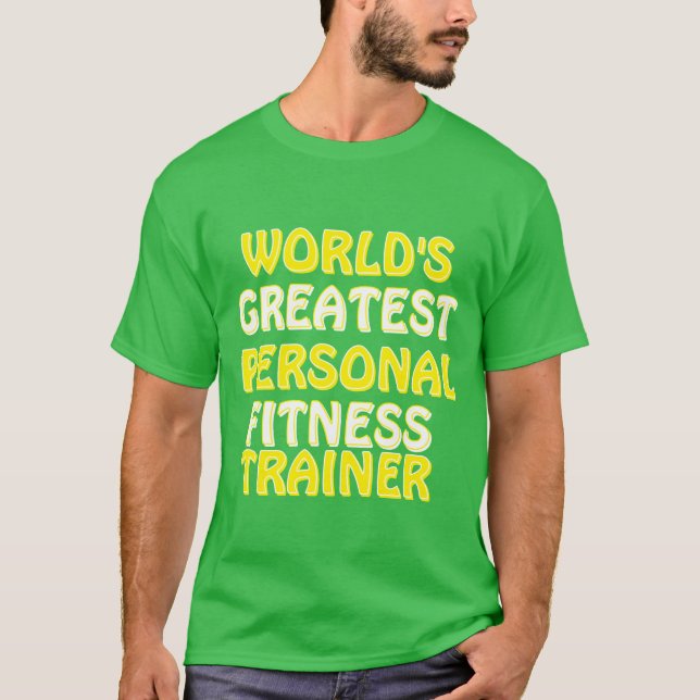 Världsmästare Personal Fitness Trainer T Shirt (Framsida)