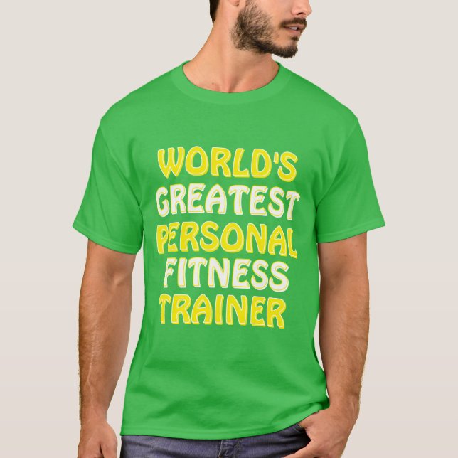 Världsmästare Personal Fitness Trainer T Shirt (Framsida)