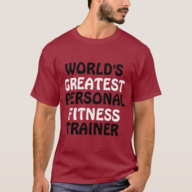Världsmästare Personal Fitness Trainer T Shirt (Framsida)