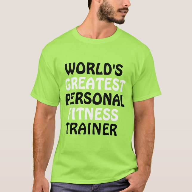 Världsmästare Personal Fitness Trainer T Shirt (Framsida)