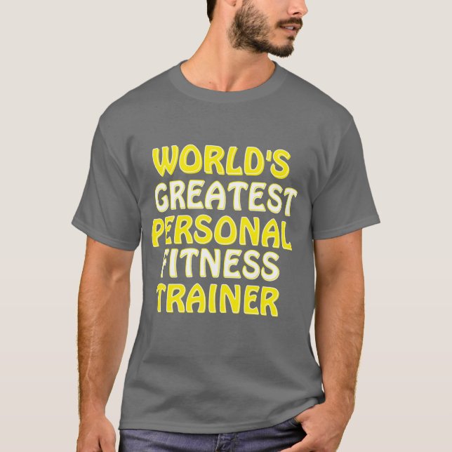 Världsmästare Personal Fitness Trainer T Shirt (Framsida)