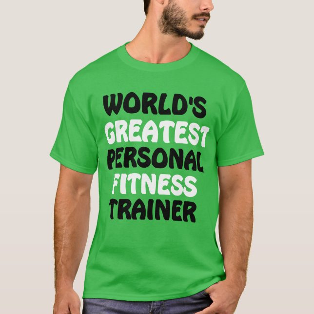 Världsmästare Personal Fitness Trainer T Shirt (Framsida)