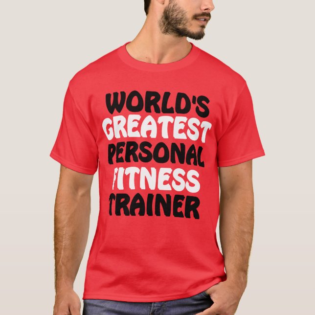 Världsmästare Personal Fitness Trainer T Shirt (Framsida)