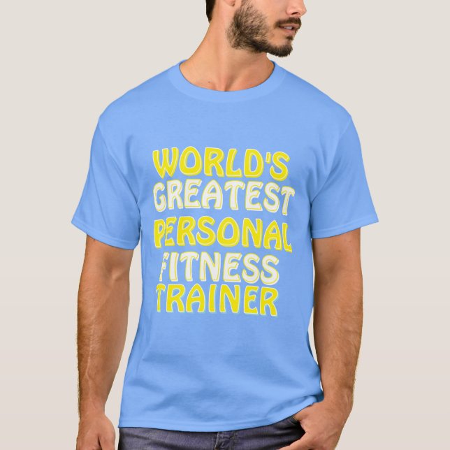 Världsmästare Personal Fitness Trainer T-shirt (Framsida)