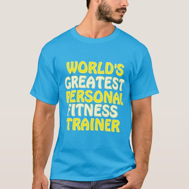 Världsmästare Personal Fitness Trainer T Shirt (Framsida)
