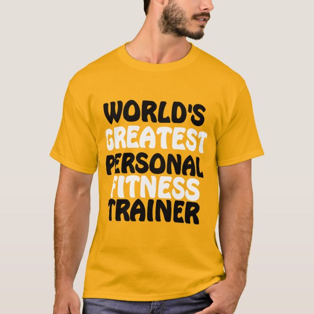 Världsmästare Personal Fitness Trainer T Shirt (Framsida)