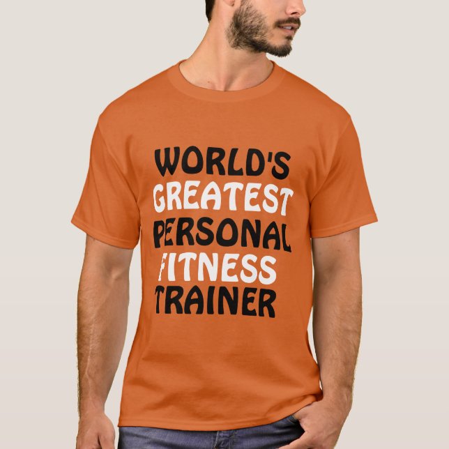 Världsmästare Personal Fitness Trainer T Shirt (Framsida)
