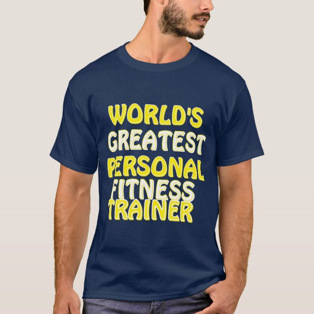 Världsmästare Personal Fitness Trainer T Shirt (Framsida)