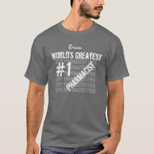 världsmästare PHARMACIST V01 Black Tee Shirt