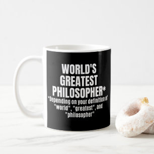 Världsmästare Philosopher Funny Philosophy Kaffemugg