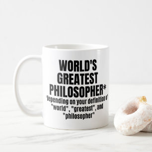 Världsmästare Philosopher Funny Philosophy Kaffemugg