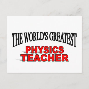 Världsmästare Physics Teacher Vykort