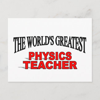 Världsmästare Physics Teacher Vykort
