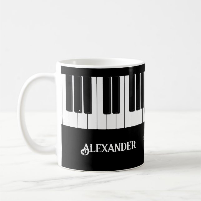 Världsmästare Pianist Personlig Kaffemugg (Vänster)