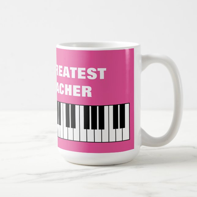 Världsmästare Piano Teacher överdimensionerade jum Kaffemugg (Höger)