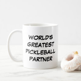 Världsmästare Pickleball-partner Kaffemugg