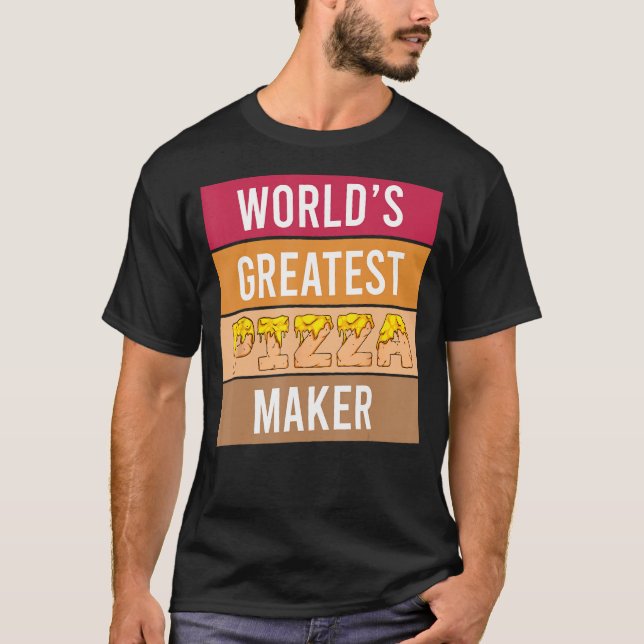 Världsmästare Pizza Maker - Funny Chef pizza Ba T Shirt (Framsida)