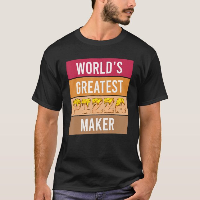 Världsmästare Pizza Maker - Funny Chef pizza Ba T Shirt (Framsida)