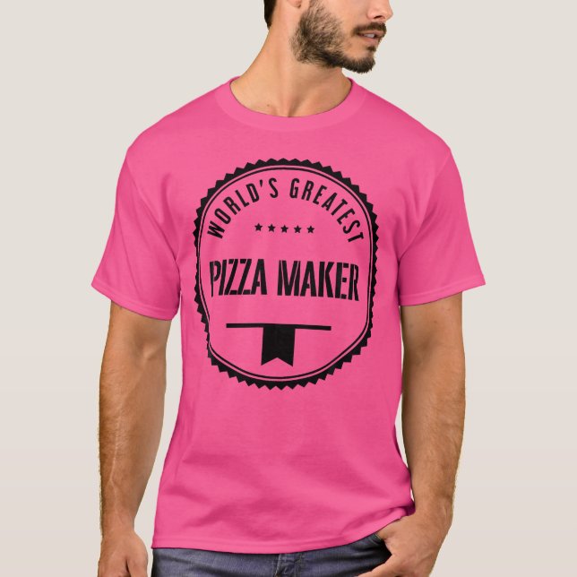 Världsmästare Pizza Maker till Pizza Makers T Shirt (Framsida)