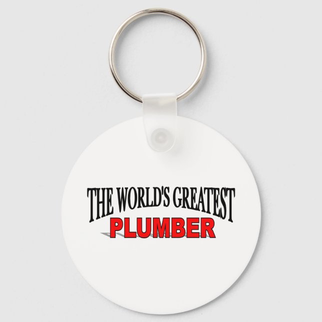 Världsmästare Plumber Nyckelring (Framsida)