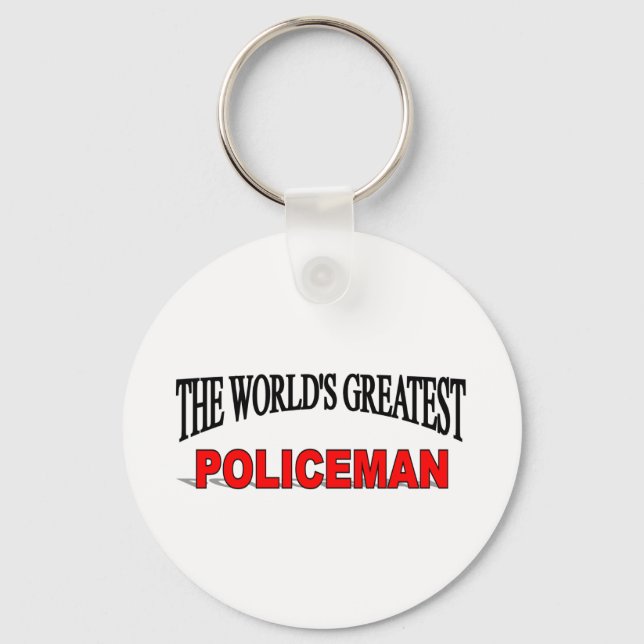 Världsmästare Policeman Nyckelring (Framsida)