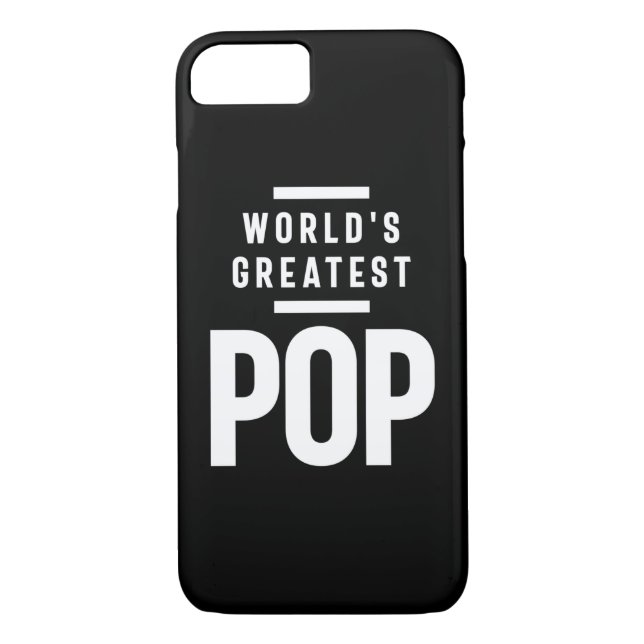 Världsmästare Pop | Far Grandpa Gift Case-Mate iPhone Skal (Baksida)