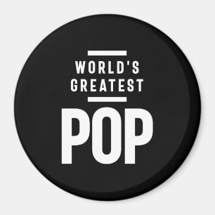 Världsmästare Pop Far Grandpa Gift Magnet