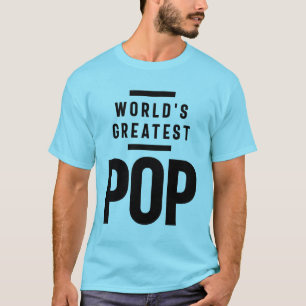 Världsmästare Pop Far Grandpa Gift T Shirt