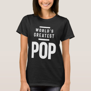 Världsmästare Pop Far Grandpa Gift T Shirt