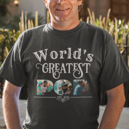 Världsmästare POP med 3 Foto ramar T Shirt