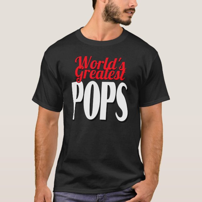Världsmästare Pops T Shirt (Framsida)