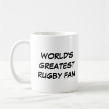 "Världsmästare Rugby Fläkt" Mugg